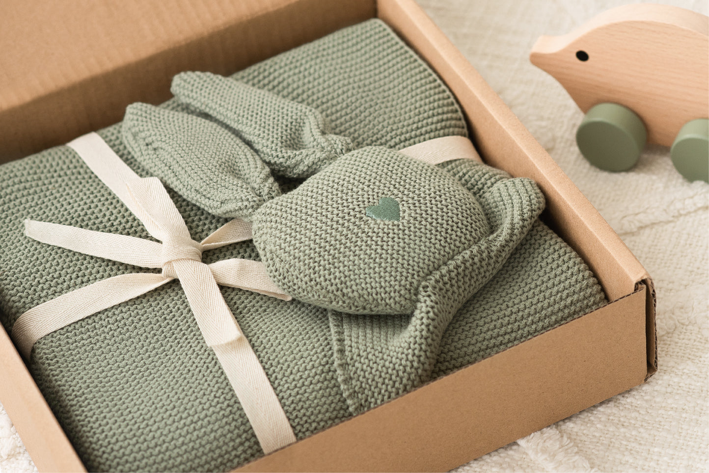 Baby Strickdecke | Hase