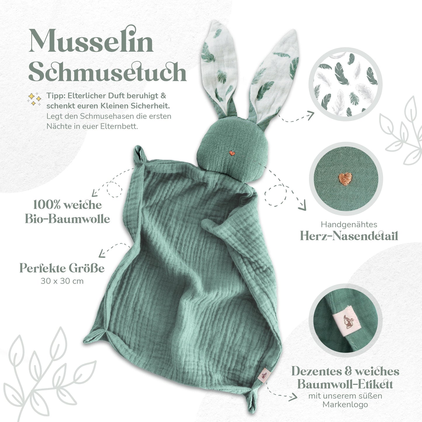 Babygeschenk | Musselin Set zur Geburt