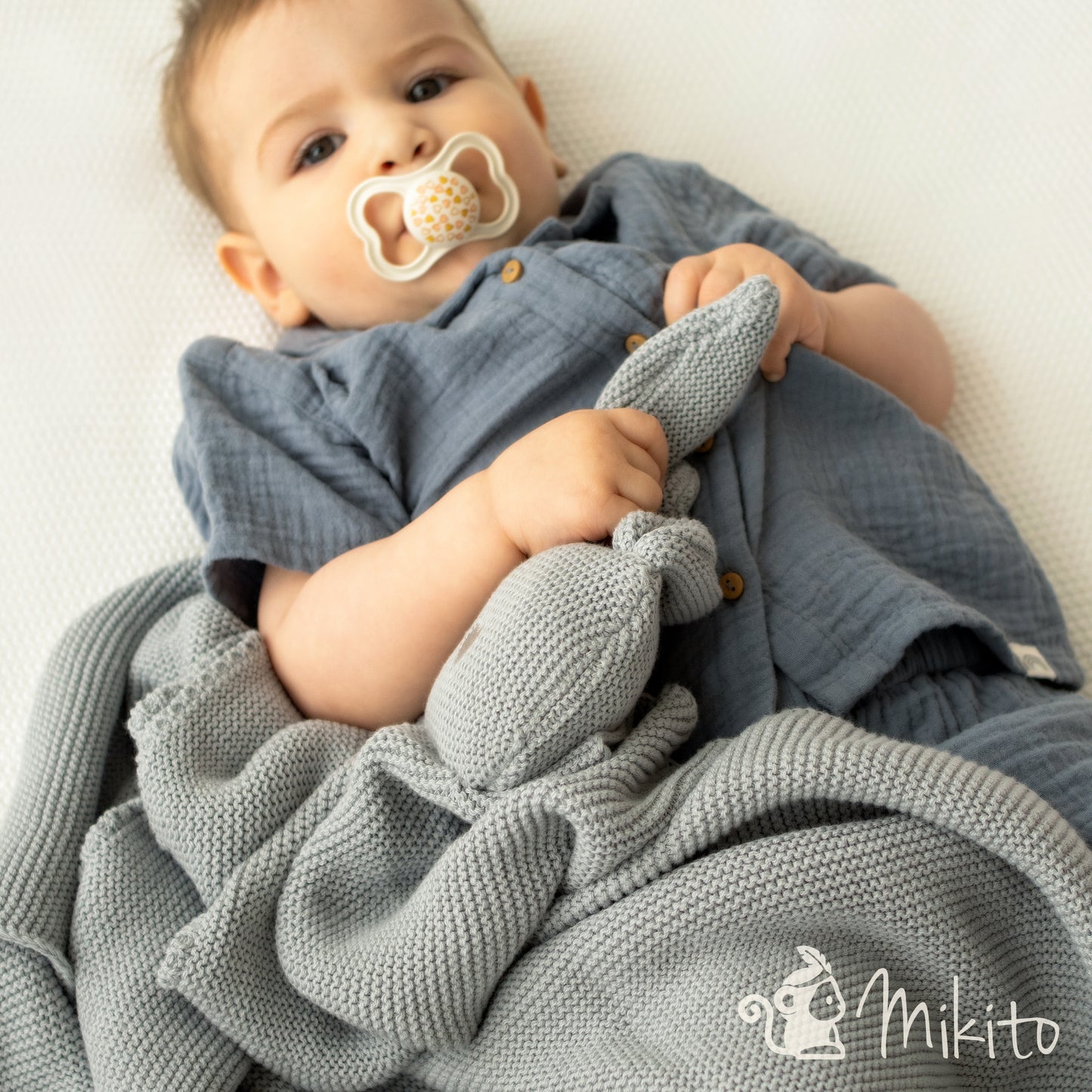 Baby Strickdecke | Hase