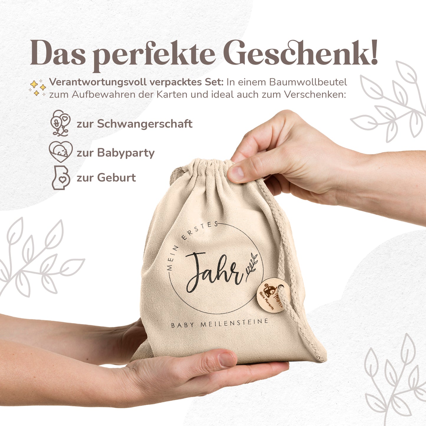 Holz Meilensteinkarten | farbige Tiermotive