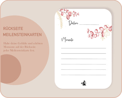 Pregnancy Milestone Cards | with Gold Accents